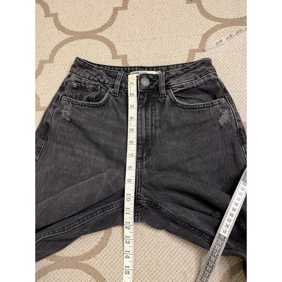 Garage denim street wide leg black distressed jeans, size: 00/23 - Picture 4 of 15